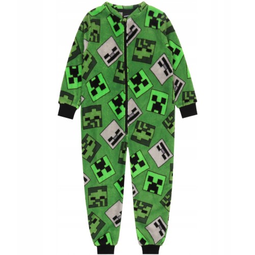 Minecraft children's long pajamas, overalls 3/4 years