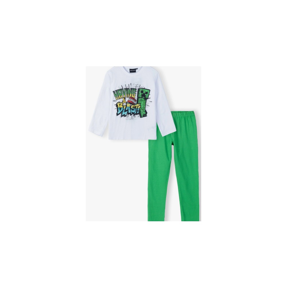 Minecraft children's long pajamas 6-12 years