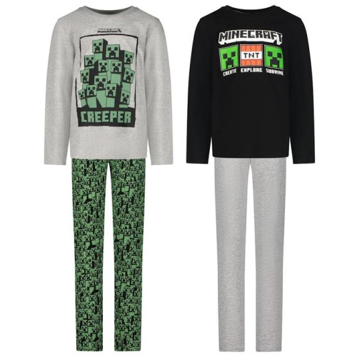 Minecraft Survive children's long pajamas 6-12 years