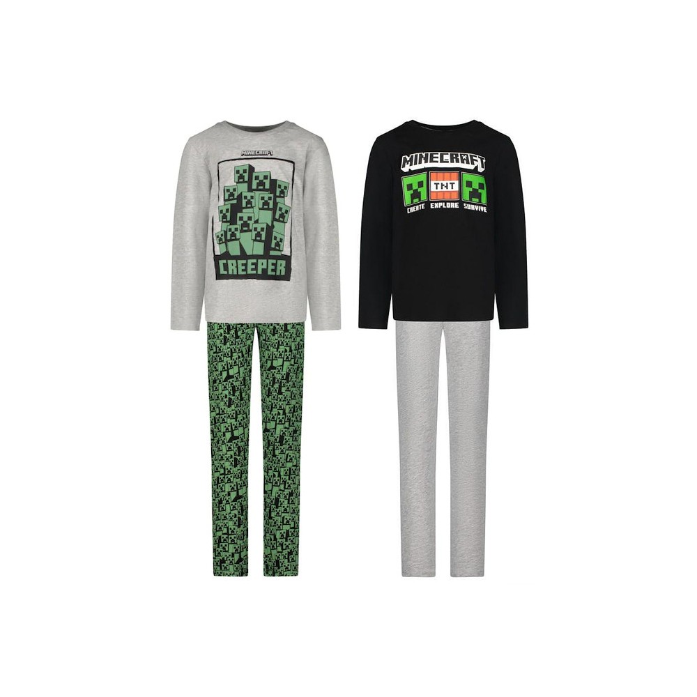 Minecraft Survive children's long pajamas 6-12 years