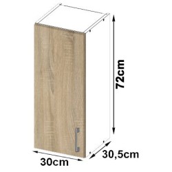 SZAFKA KUCHENNA WISZĄCA W 30cm D1 H720 LIMA