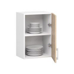 Szafka LIMA W40 /580/ BIAŁY/DĄB SONOMA