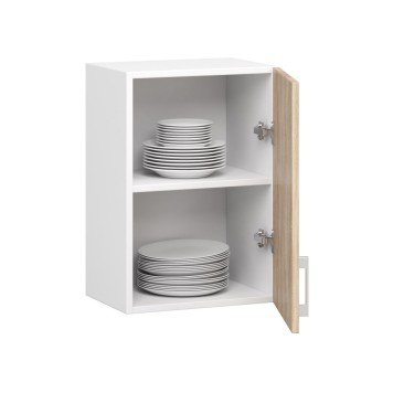 Szafka LIMA W40 /580/ BIAŁY/DĄB SONOMA