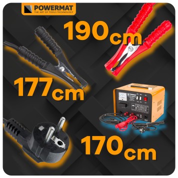 Prostownik akumulatorowy 12/24V z rozruchem PM-CD-50RWL