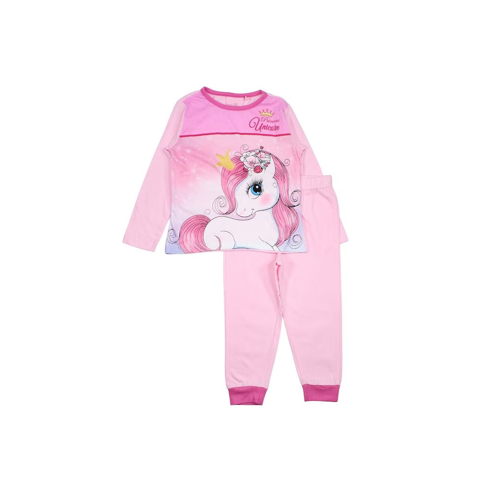 Unicorn Princess Light Pink children's long pajamas 6 years / 116 cm