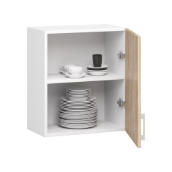 Szafka LIMA W50 /580/ BIAŁY/DĄB SONOMA