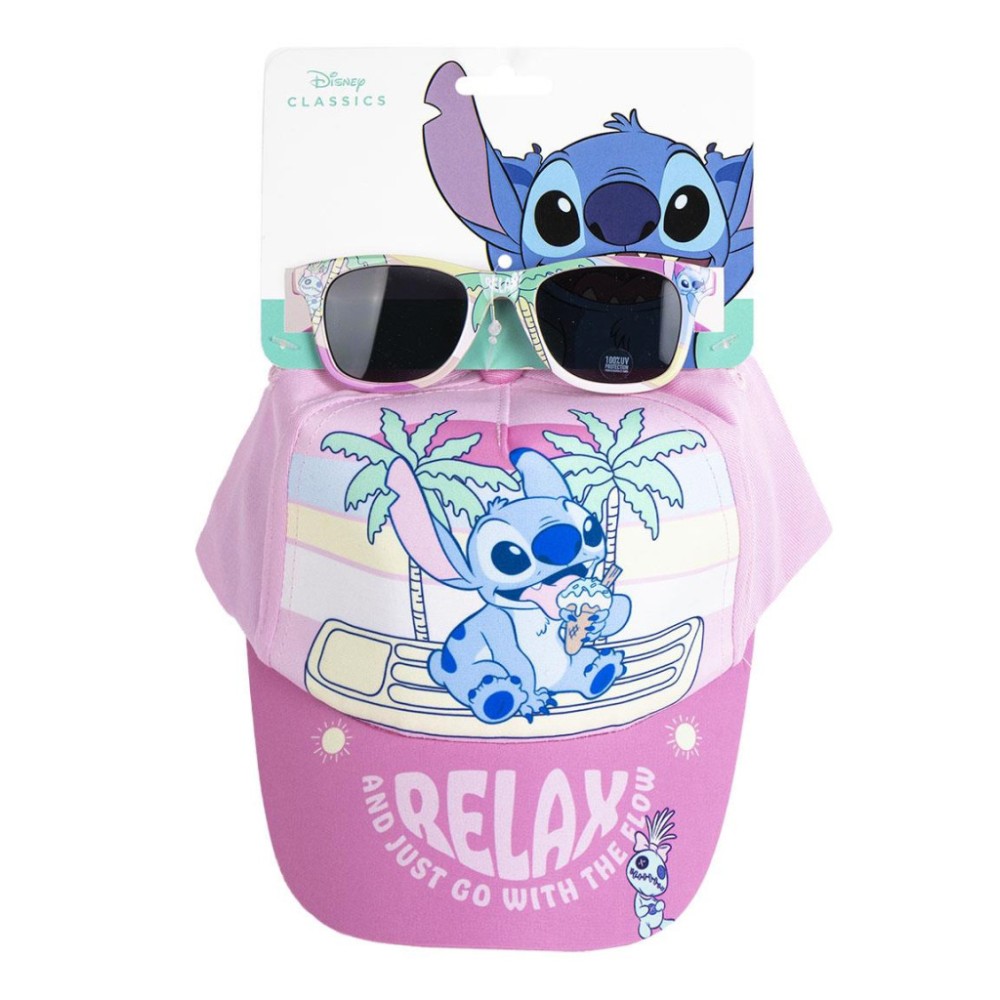 Disney Lilo and Stitch Relax sunglasses and baseball cap set