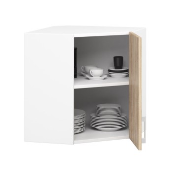 Szafka LIMA W60/60N /580/ BIAŁY/DĄB SONOMA