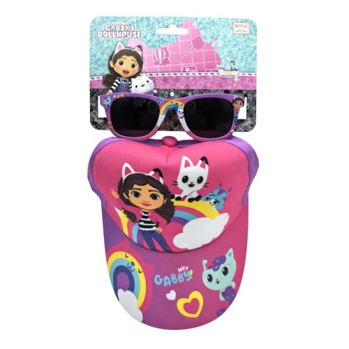 Gabby's Dollhouse sunglasses and baseball cap set