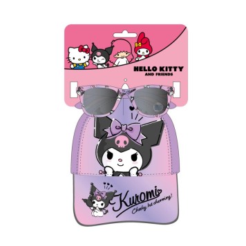 Hello Kitty Kuromi sunglasses and baseball cap set