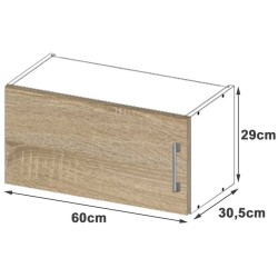 Szafka LIMA W60OK BIAŁY/DĄB SONOMA