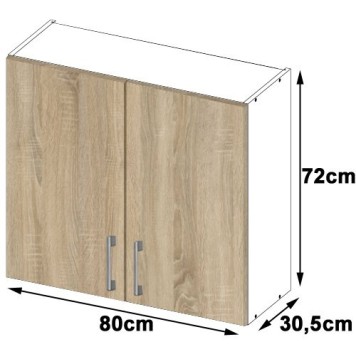SZAFKA KUCHENNA WISZĄCA W 80cm D2 H720 LIMA