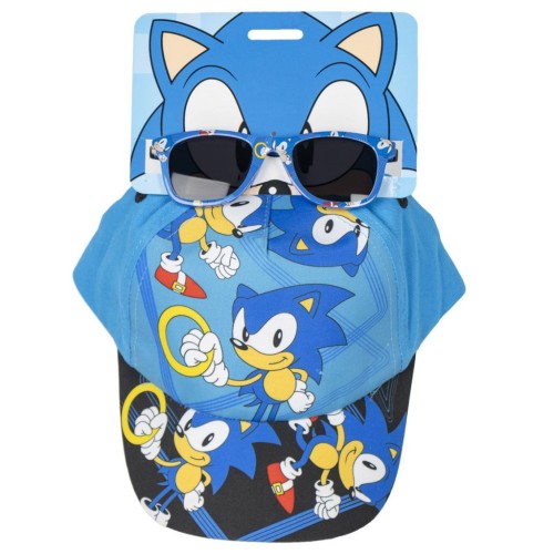Sonic the Hedgehog Ring sunglasses and baseball cap set