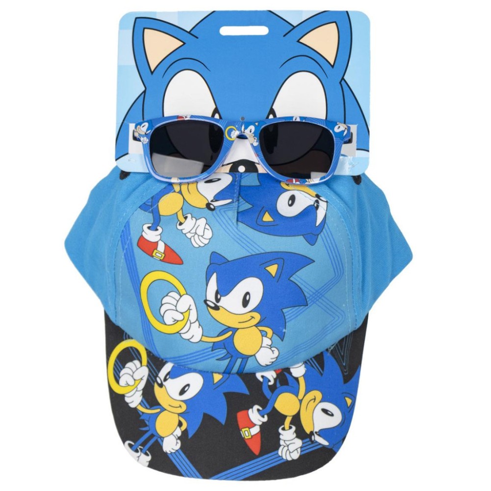 Sonic the Hedgehog Ring sunglasses and baseball cap set