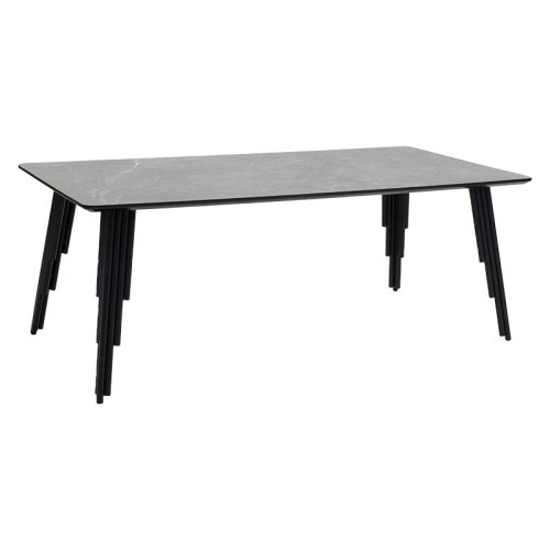 Coffee table Lifo pakoworld MDF dark grey cement-black 120x60x45åê