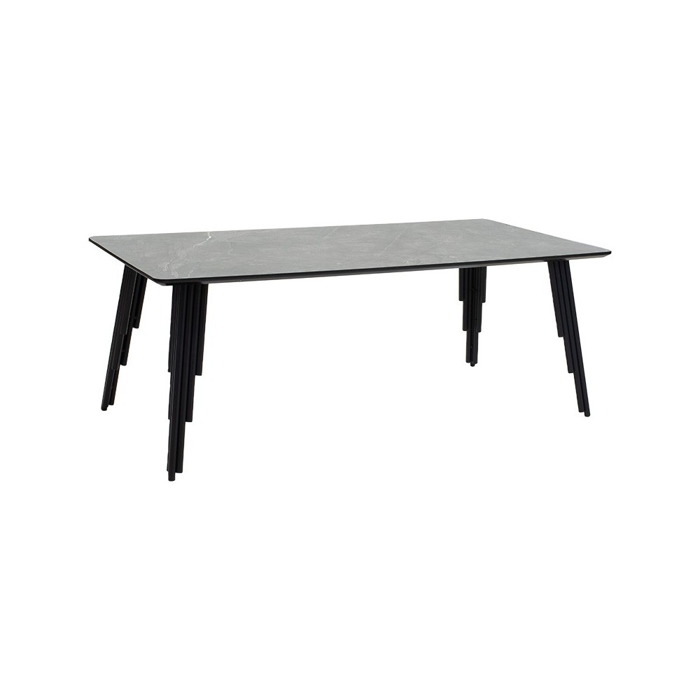Coffee table Lifo pakoworld MDF dark grey cement-black 120x60x45åê Coffee table Lifo pakoworld MDF dark grey cement-black 120x60x45åê