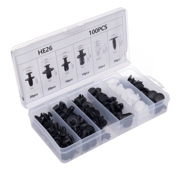 Spinki i klipsy mocujące do tapicerki 100szt. KD10498