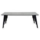 Coffee table Lifo pakoworld MDF dark grey cement-black 120x60x45åê