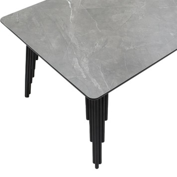 Coffee table Lifo pakoworld MDF dark grey cement-black 120x60x45åê