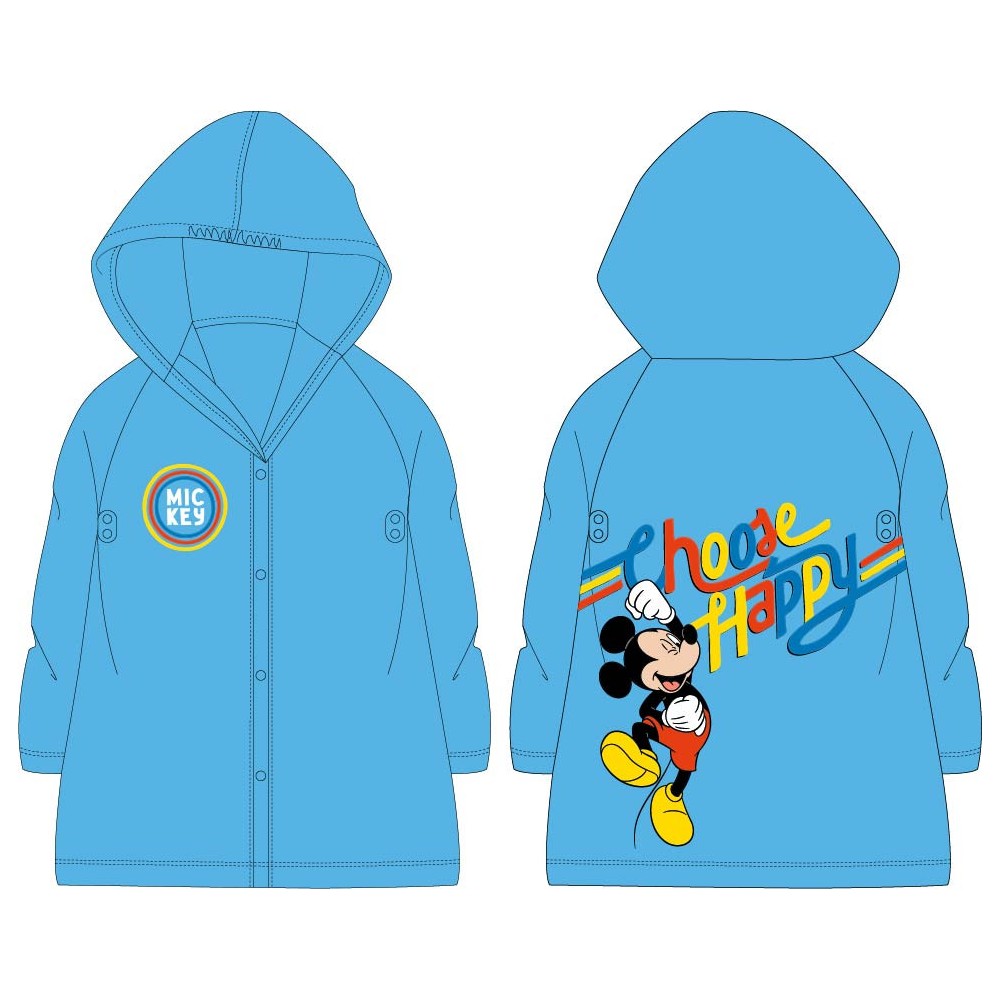Disney Mickey  Happy Raincoat 98-128 cm
