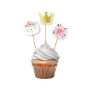 Cat Sleepy decorative stick 6 pieces