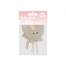 Animals Pink Elephant decorative stick set of 10