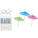 Colour Umbrella Cocktail Stirrers Pack of 10