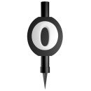 Happy Birthday Black Black 0-shaped cake firework 12 cm