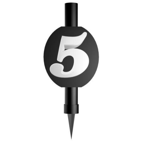 Happy Birthday Black Black Number 5 Cake Sparkler 12 cm