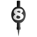 Happy Birthday Black Black number 8 cake sparkler 12 cm