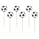 Football Ball decorative stick set of 6