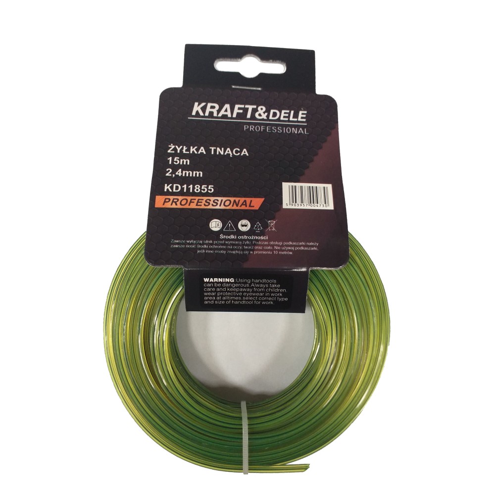 Żyłka tnąca 15m 2,4mm² KD11855
