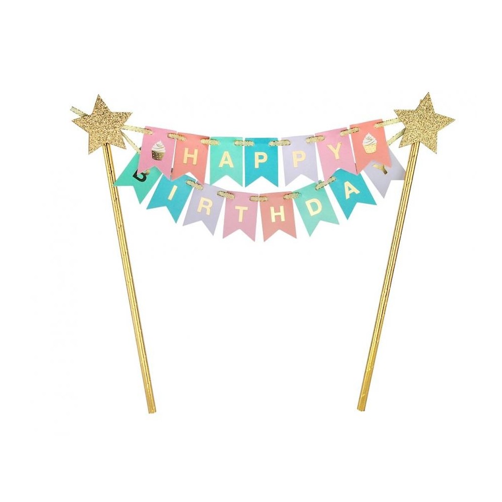 Happy Birthday Pastel Happy Birthday cake decoration