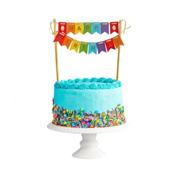 Happy Birthday Rainbow Happy Birthday cake decoration