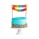 Happy Birthday Rainbow Happy Birthday cake decoration