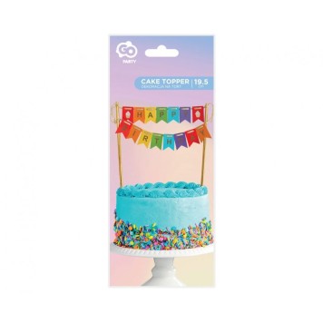 Happy Birthday Rainbow Happy Birthday cake decoration