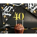 Happy Birthday B&C Hello 40 cake decoration 19 cm