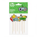 Gamer Game On Decorative Game Sticks 8 pcs