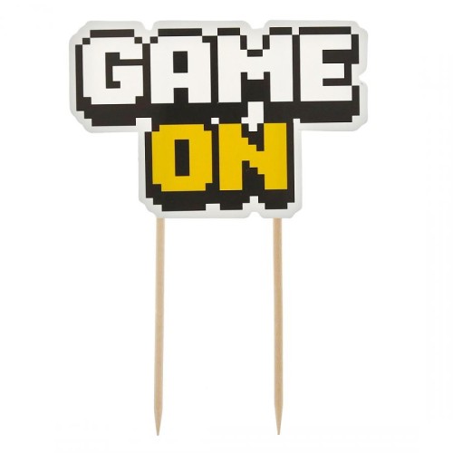 Gamer Game On Toy cake decoration 14.5 cm