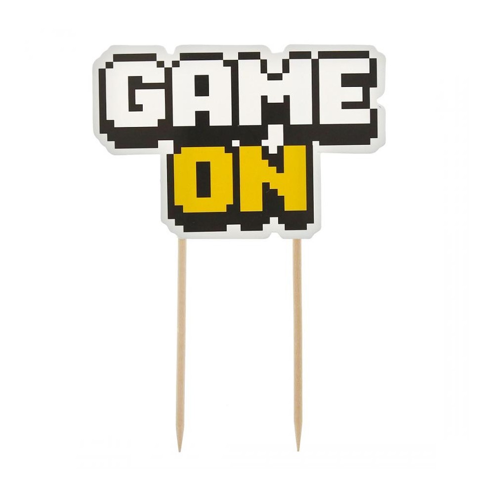Gamer Game On Toy cake decoration 14.5 cm