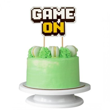 Gamer Game On Toy cake decoration 14.5 cm