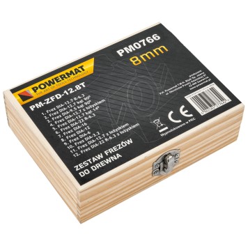 Frezy kształtowe do drewna 12el PM-ZFD-12.8T