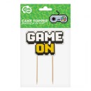 Gamer Game On Toy cake decoration 14.5 cm