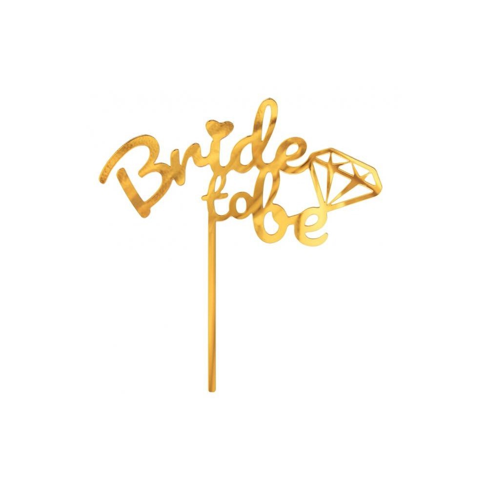 Wedding Bride to be Bachelorette Cake Decoration 16x15cm