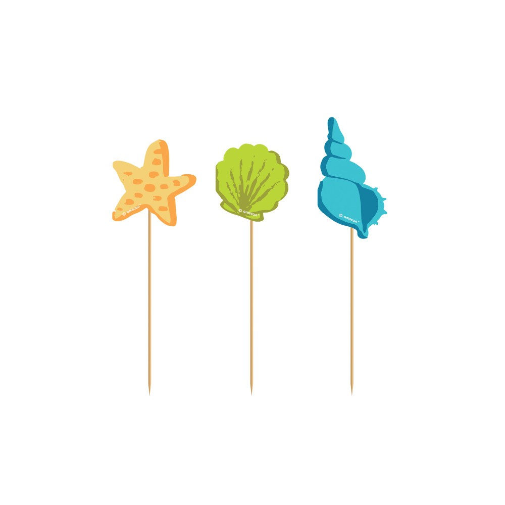 Summer Surf Party decorative stick 20 pcs