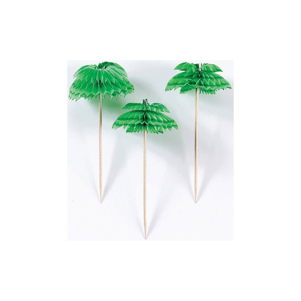 Key West Palm Tree Decorative Stick Set of 12