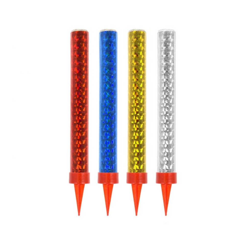 Happy Birthday Colorful cake fireworks 12 cm 4 pcs