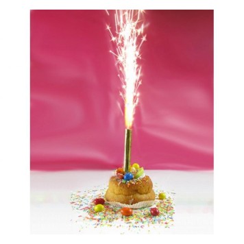 Happy Birthday Colorful cake fireworks 12 cm 4 pcs
