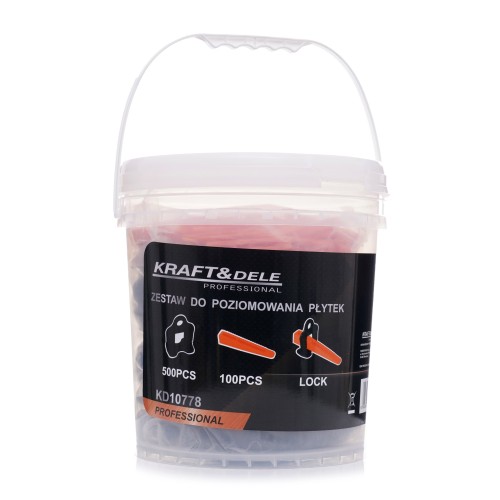 Zestaw do poziomowania płytek 600el. KD10778