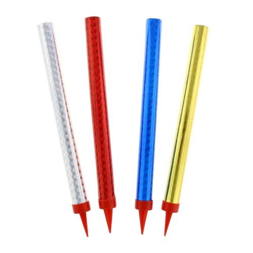 Happy Birthday Colorful Cake Fireworks 18 cm 4 pcs